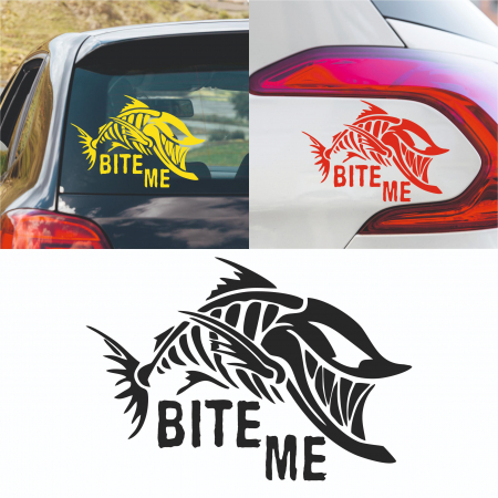 Stickere Auto - Sticker Auto - Bite me