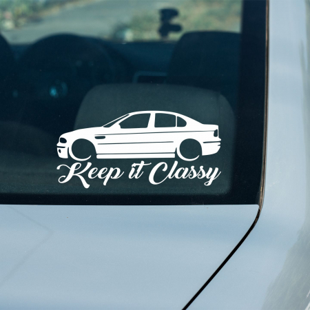 BMW - Sticker Auto - BMW 46 Keep if classy