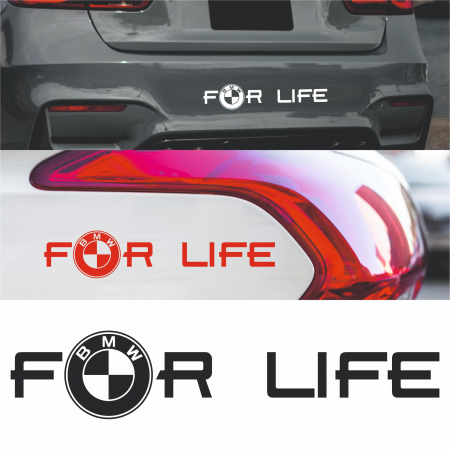 BMW - Sticker Auto - BMW For Life