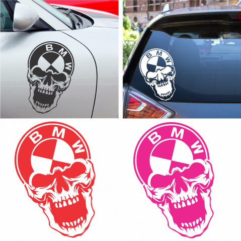 BMW - Sticker Auto - BMW Skull
