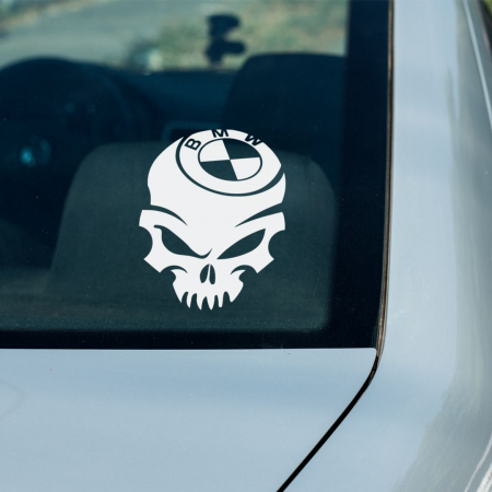 BMW - Sticker Auto - BMW Skull 2