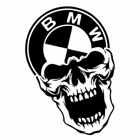 Sticker Auto - BMW Skull [1]