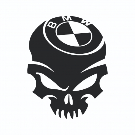 Sticker Auto - BMW Skull 2 [1]