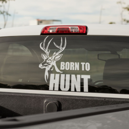 Stickere auto pentru Vanatori - Sticker Auto - Born to Hunt
