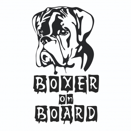 Sticker Auto - Boxer on board [1]