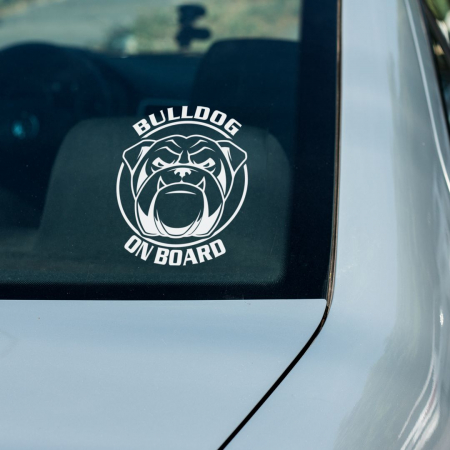 Stickere auto animale la bord - Sticker Auto - Bulldog on Board