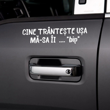 Stickere auto portiera - Sticker Auto - Cine tranteste usa ma-sa ii ...