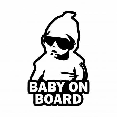 Sticker Auto - Cool baby on board baiat [1]