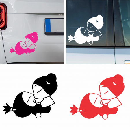 Stickere Gaming / Filme - Sticker Auto - Cuplu Pucca