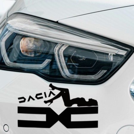 Stickere Marci Auto - Sticker Auto - Dacia sexy woman
