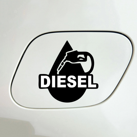 Stickere auto rezervor - Sticker Auto - Diesel Drop