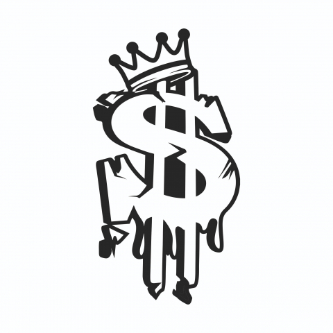 Sticker Auto - Dolar Drip [1]