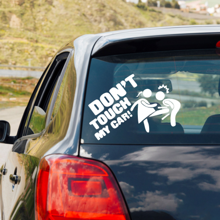 Stickere auto pentru fete - Sticker Auto - Don't touch my car