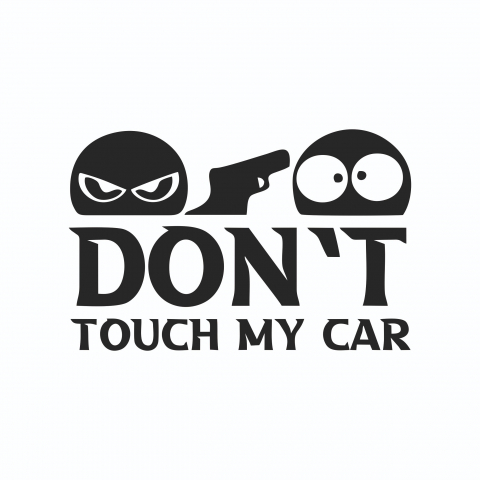 Sticker Auto - Don't touch my car boy [1]