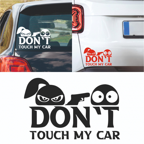 Diverse - Sticker Auto - Don't touch my car girl