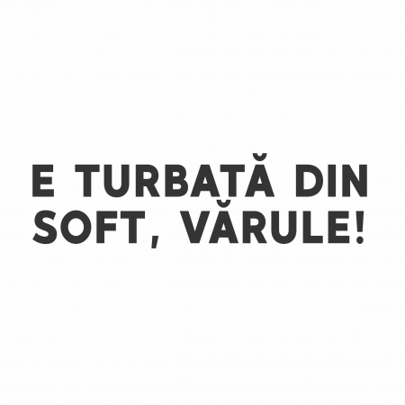 Sticker Auto - E turbata din soft  varule [1]