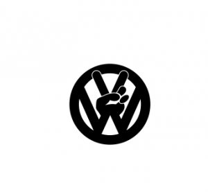 Volkswagen - Sticker Auto - VW Peace