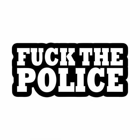 Sticker Auto - F*ck the police [1]