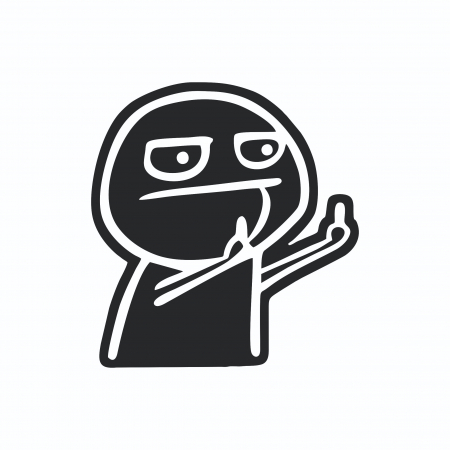 Sticker Auto - F*** You [1]