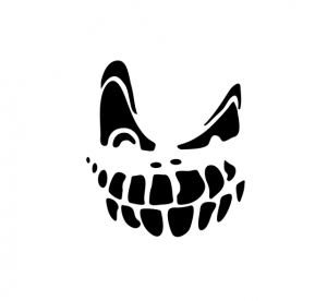 Cadouri De Sezon - Sticker Auto - Scary Smile