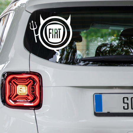 Stickere Marci Auto - Sticker Auto - Fiat devil