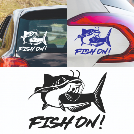 Stickere Auto - Sticker Auto - Fish on!