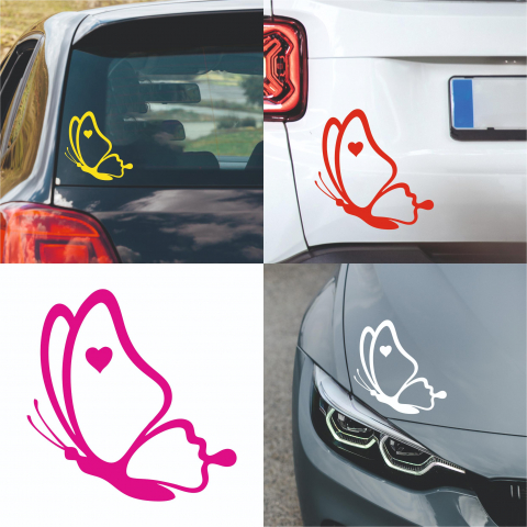 Stickere auto pentru fete - Sticker Auto - Fluture simplu