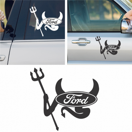 Ford - Sticker Auto Ford - Devil