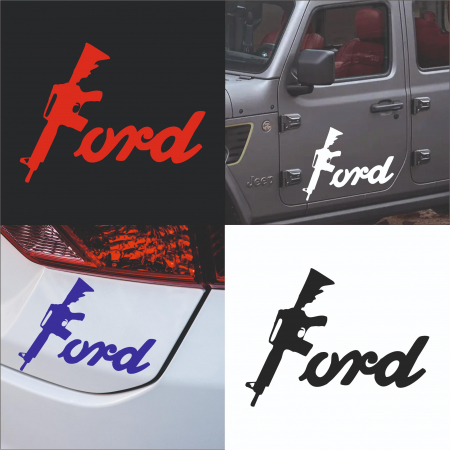 Ford - Sticker Auto Ford - Pusca