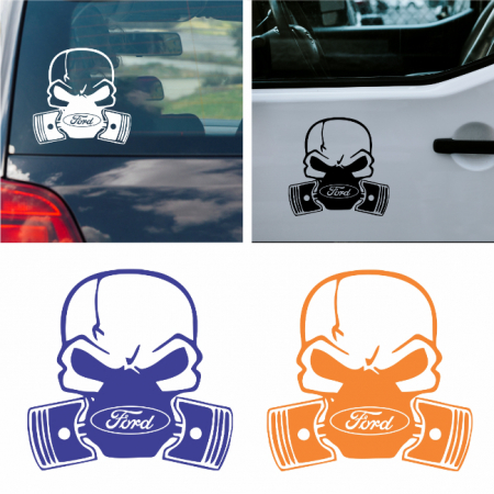 Ford - Sticker Auto Ford - Skull