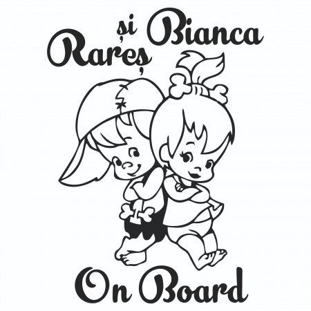 Sticker Auto - Frate si sora on Board 2 [1]
