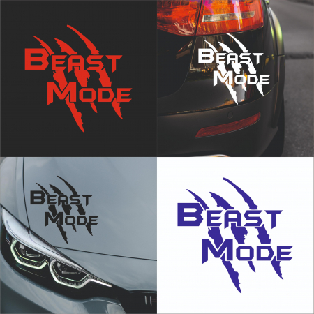 Stickere pentru capota - Sticker Auto Gheara - Beast mode