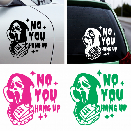 Stickere Gaming / Filme - Sticker Auto - Ghostface you hang up