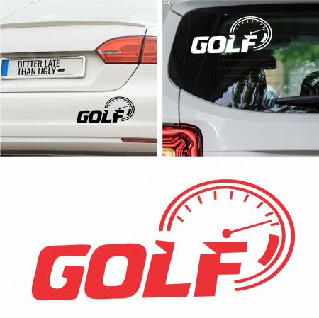 Volkswagen - Sticker Auto golf speed