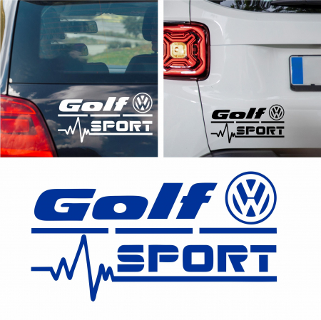 Volkswagen - Sticker Auto golf sport