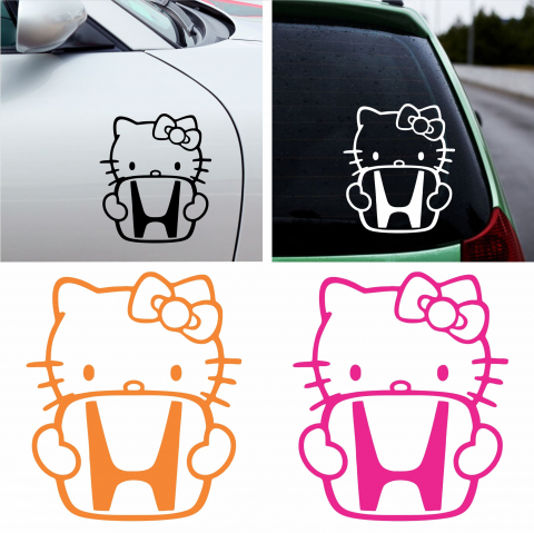 Honda - Sticker Auto - Honda Hello Kitty
