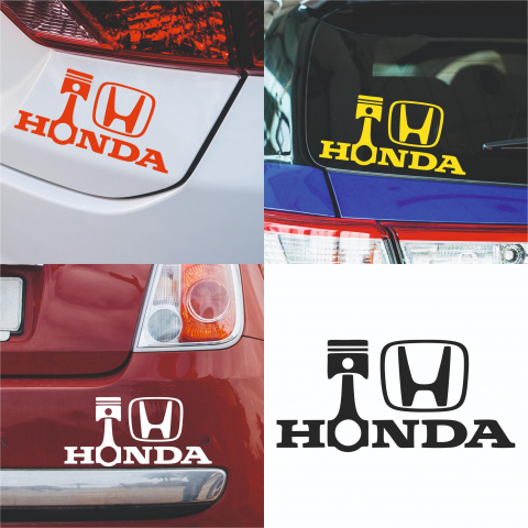 Honda - Sticker Auto - Honda Piston