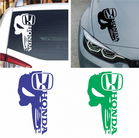 Honda - Sticker Auto - Honda Skull