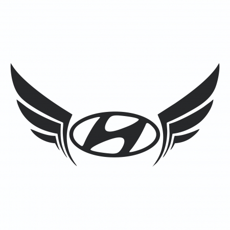 Sticker Auto - Hyundai cu aripi [1]