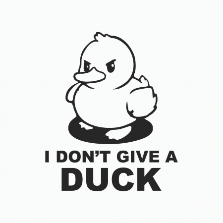 Sticker Auto - I don't give a duck [1]