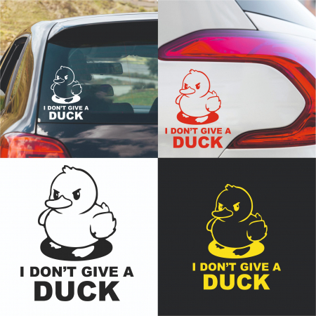 Stickere Auto - Sticker Auto - I don't give a duck