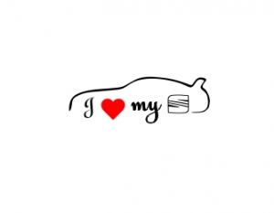 I love my ... Stickers - Sticker Auto I Love My Seat