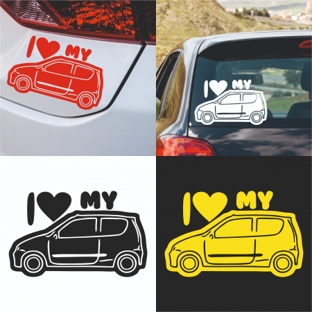 Fiat - Sticker Auto - I love my fiat