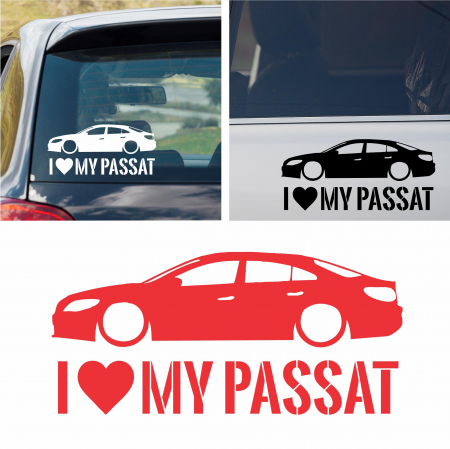 Volkswagen - Sticker Auto i love my passat