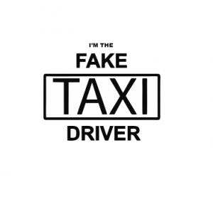 Stickere Auto - Sticker Auto - I'm The Fake Taxi Driver