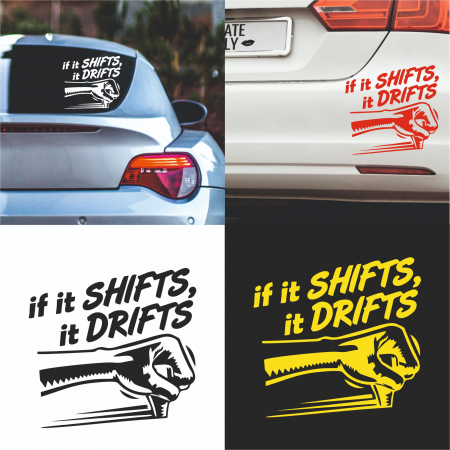 Drift - Sticker Auto - If it shifts it drifts