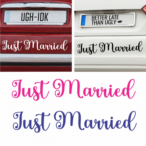 Mesaje - Sticker Auto - Just Married