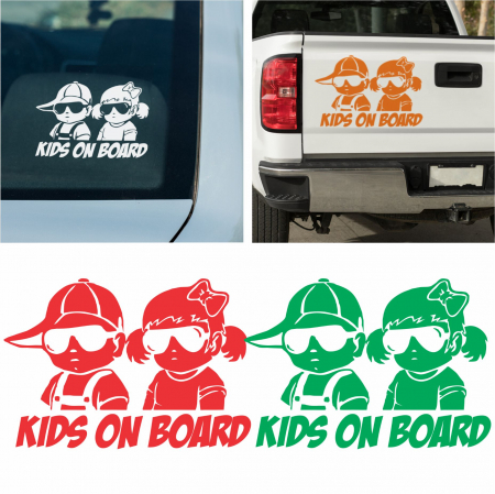 Stickere Baby on board - Sticker auto - Kids on board