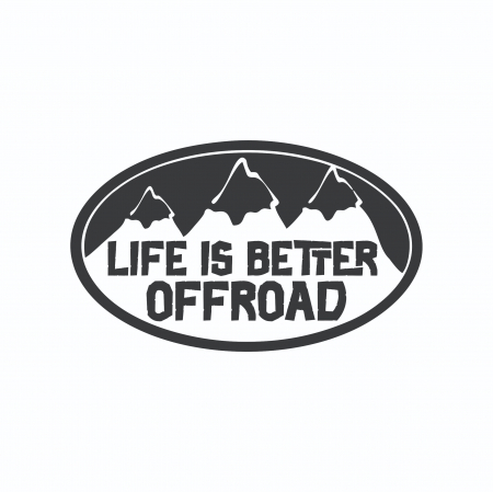 Sticker Auto - Life is better offroad [1]