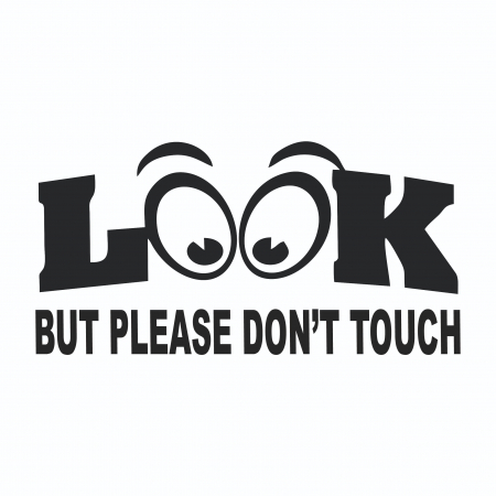 Sticker Auto - Look but please don't touch [1]